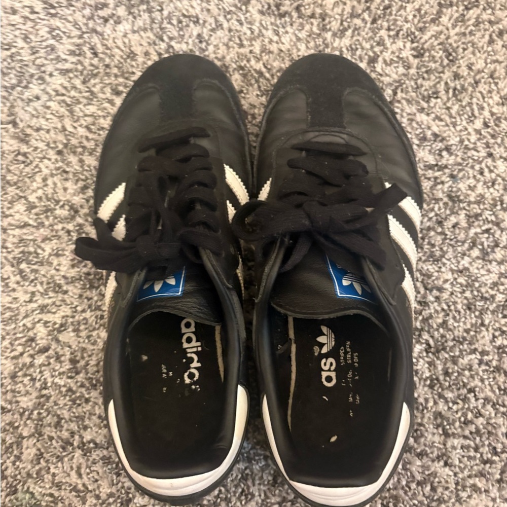 Adidas Black and White Sambas Sneakers